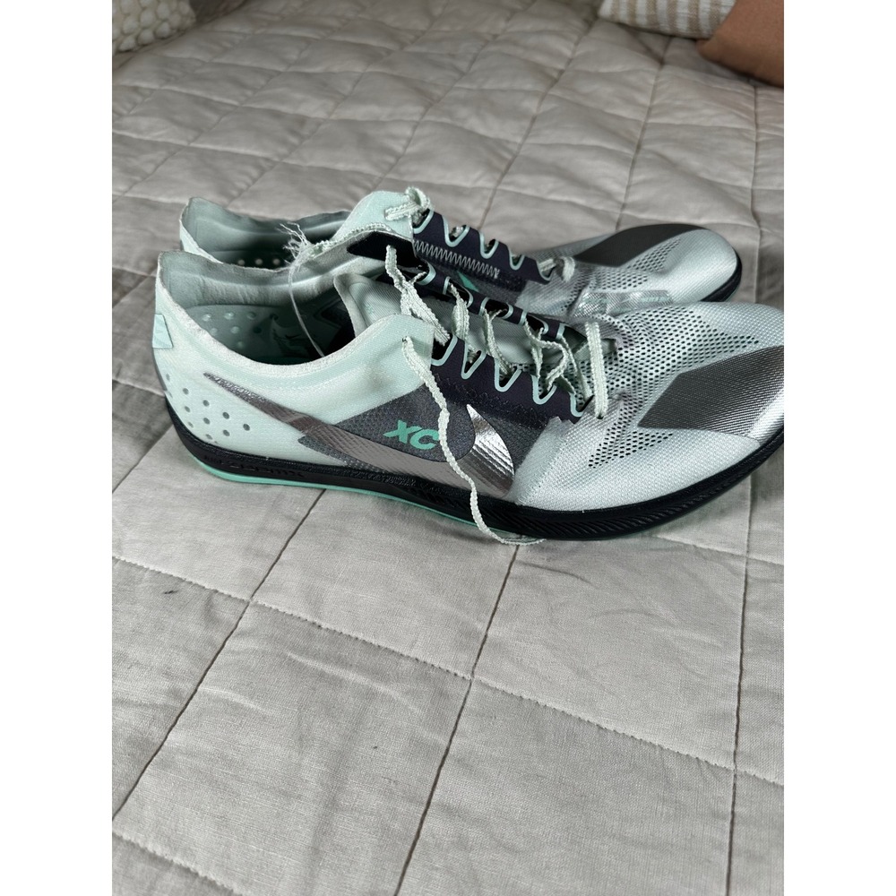 Nike Zoom Victory XC 5 Racing Spikes Mens 13 Green DX7992-300 Fair Torn Heel - Picture 3 of 9